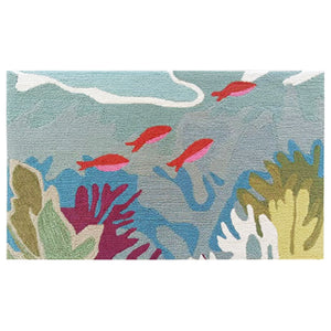 Trans Ocean Liora Manne Ravella Ocean View Hand-tufted Area Rug For Indoor/Outdoor Spaces - Stylish & Durable Blue Polypropylene,Acrylic Rvl34227503
