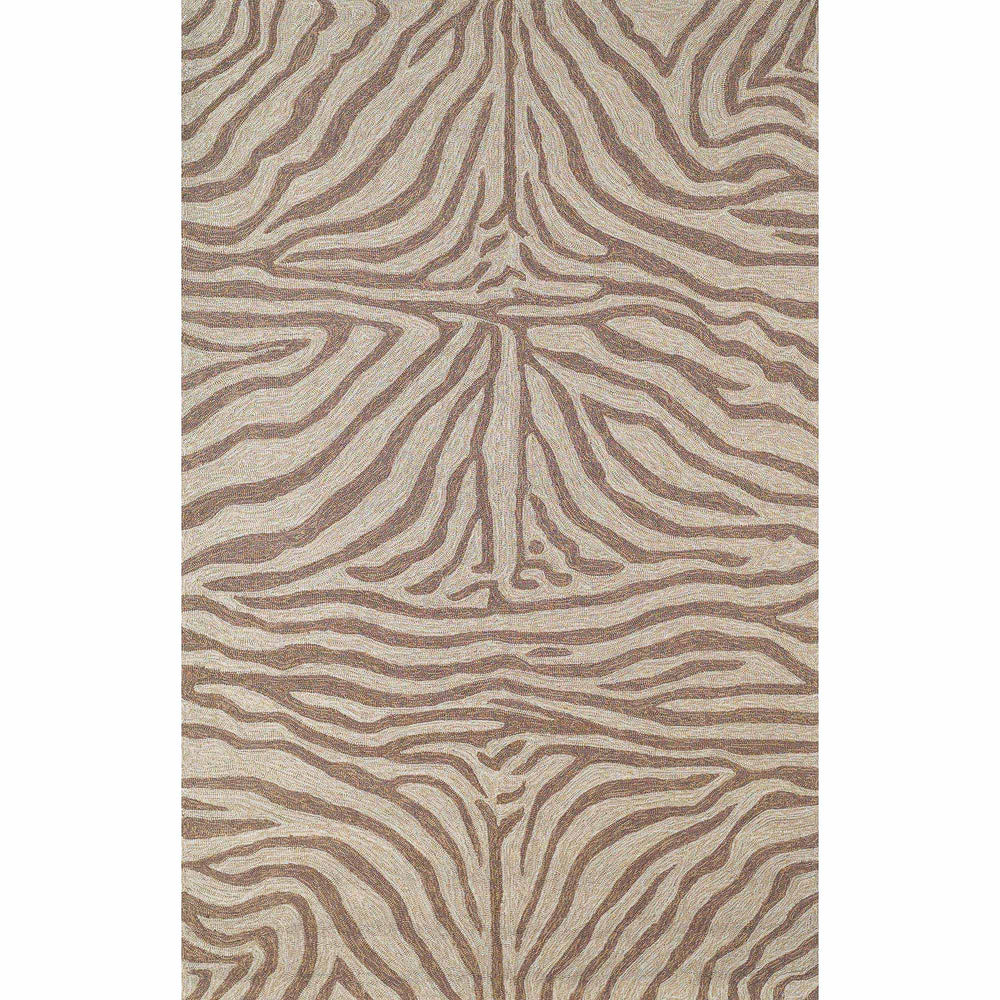 Trans Ocean Liora Manne Ravella Indoor/Outdoor Durable Zebra Print Area Rug - Stylish Addition To Any Space Brown Polypropylene,Acrylic Rvl46203319