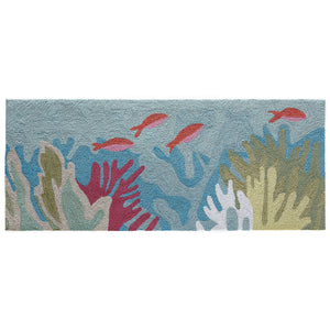Trans Ocean Liora Manne Ravella Ocean View Hand-tufted Area Rug For Indoor/Outdoor Spaces - Stylish & Durable Blue Polypropylene,Acrylic Rvlr5227503