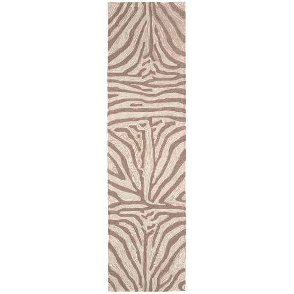 Trans Ocean Liora Manne Ravella Indoor/Outdoor Durable Zebra Print Area Rug - Stylish Addition To Any Space Brown Polypropylene,Acrylic Rvlr8203319
