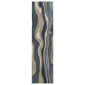 Trans Ocean Liora Manne Ravella Ipanema Indoor/Outdoor Rug - Coastal Contemporary Design For Any Space Blue Polypropylene,Acrylic Rvlr8228503