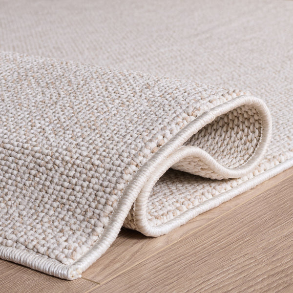 Safavieh River Round Beige Ivory Area Rug — Low-Profile, Soft Polyester Power-Loomed In Turkey For Durability 6'-7" x 6'-7" RVR600C-7R