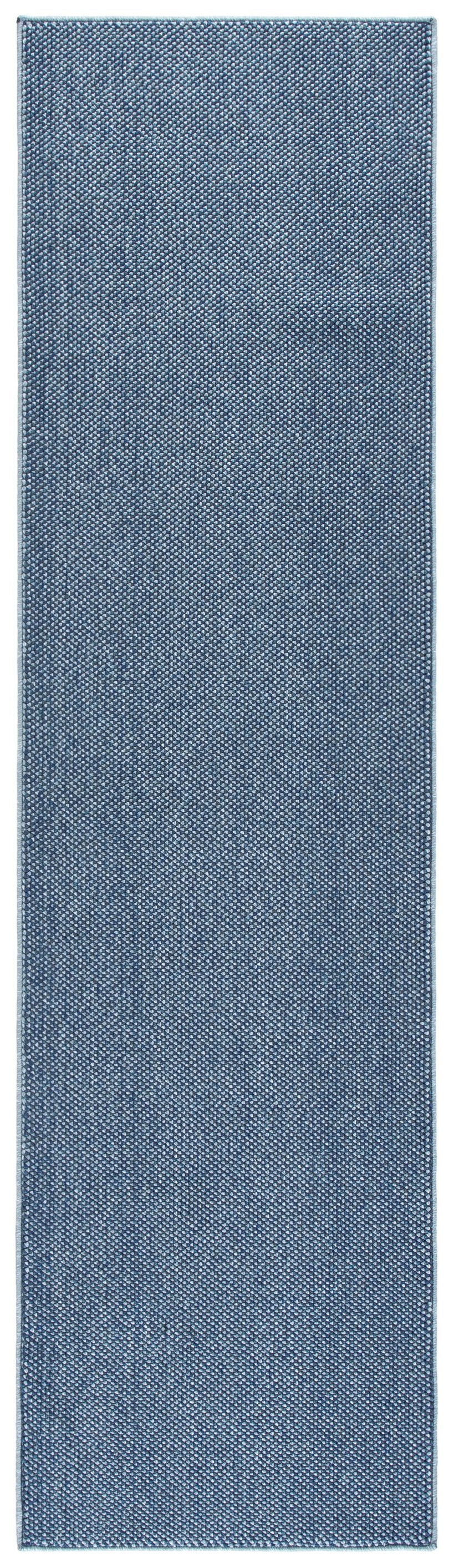 Safavieh River Round Area Rug In Blue & Navy – Power-Loomed Turkish Weave, Durable Polyester-Polypropylene Blend, Soothing Tonal Design For Living Rooms And Dining Areas 6'-7" x 6'-7" RVR600L-7R