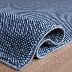 Safavieh River Blue Navy Area Rug — Low-Profile Textured Modern Design, Durable Polyester-Polypropylene Blend 8'-0" x 10'-0" RVR600L-8