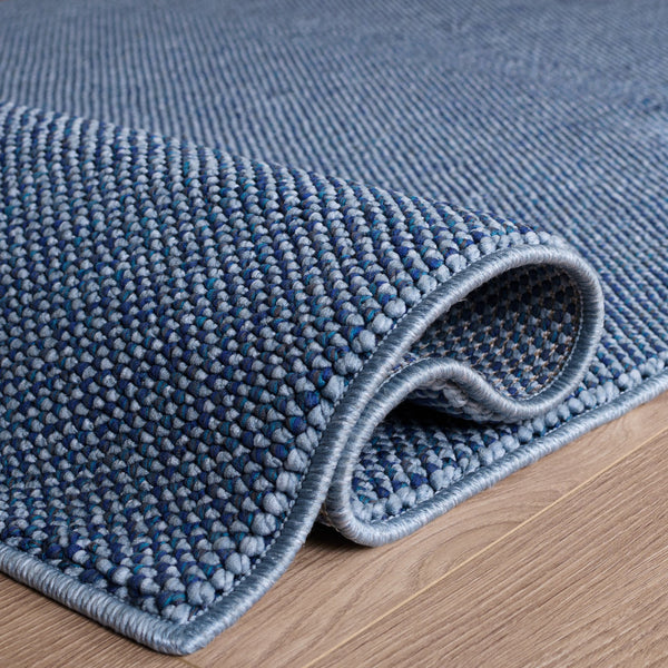 Safavieh River Blue Navy Area Rug — Low-Profile Textured Modern Design, Durable Polyester-Polypropylene Blend 8'-0" x 10'-0" RVR600L-8