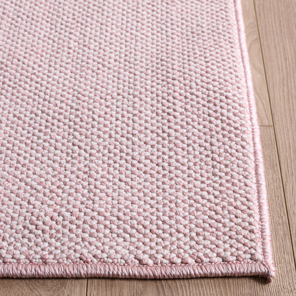 Safavieh River Soft Pink And Ivory Area Rug — Low-Pile, Power-Loomed In Turkey, Durable Polyester Blend, 5X7 Accent 5'-3" x 7'-6" RVR600U-5