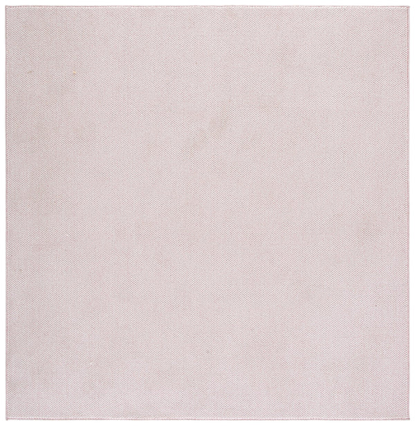 Safavieh River Pink Ivory Round Area Rug — Soft Low-Profile Power-Loomed Polyester Blend, Durable Style 6'-7" x 6'-7" RVR600U-7R