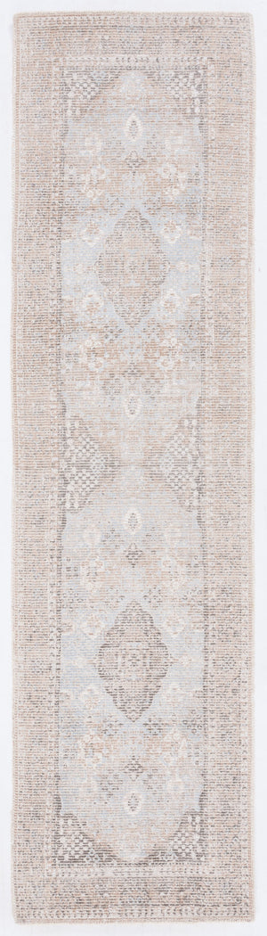 Safavieh Restoration Hand‑Loomed Beige Sand Runner Rug — Vintage Medallion Design, Wool‑Viscose Blend Comfort 2'-3" x 21'-0" RVT703B-221