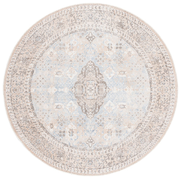 Safavieh Restoration Vintage Area Rug – Hand-loomed Luxury In Beige And Sand, Perfect For Elegant Spaces Beige ,Sand 50% Wool,50% Viscose Rvt703b-4sq