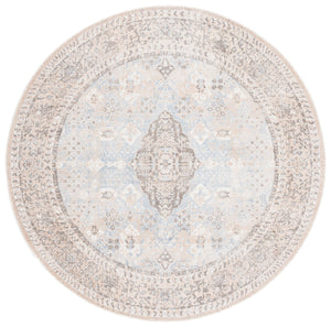 Safavieh Restoration Hand‑Loomed Beige Sand Runner Rug — Vintage Medallion Design, Wool‑Viscose Blend Comfort 2'-3" x 21'-0" RVT703B-221