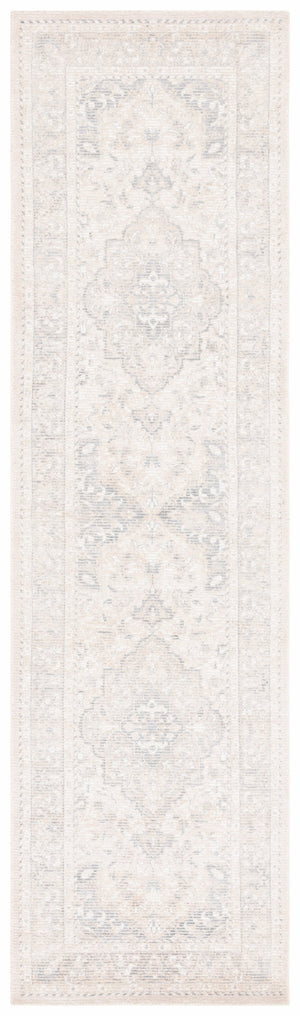 Safavieh Restoration Hand‑Loomed 9X12 Vintage Rug In Grey Ivory — Handcrafted Wool‑Viscose Blend, Low Pile Elegance 2'-3" x 5'-0" RVT707F-25