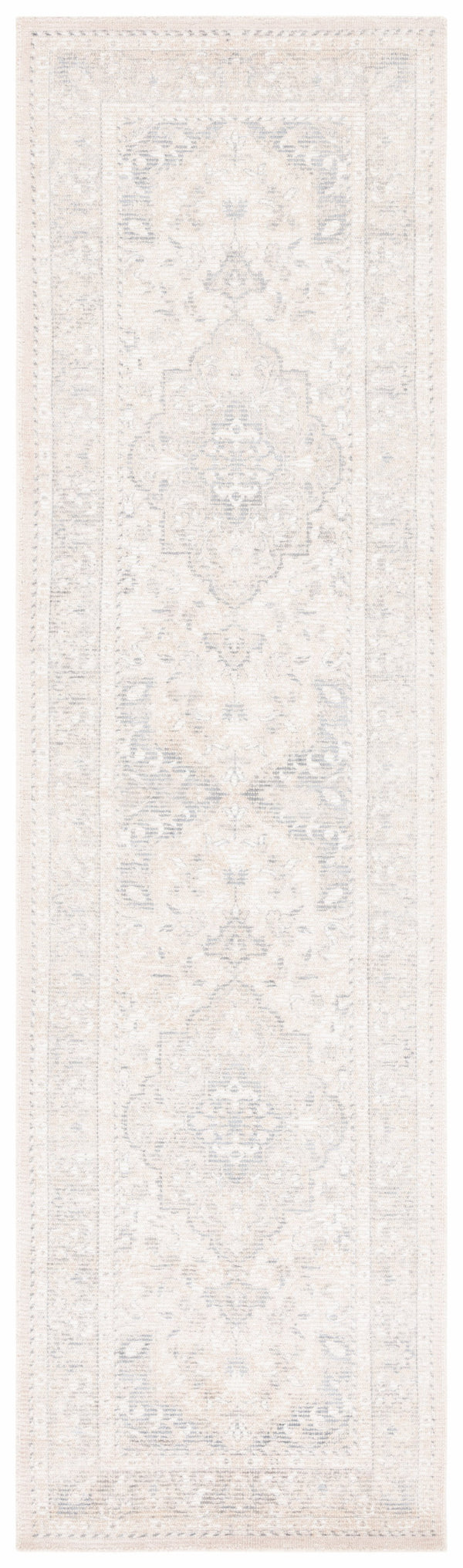 Safavieh Restoration Hand‑Loomed 9X12 Grey Ivory Area Rug With Traditional Motif, Plush Low‑Profile Pile 2'-3" x 7'-0" RVT707F-27