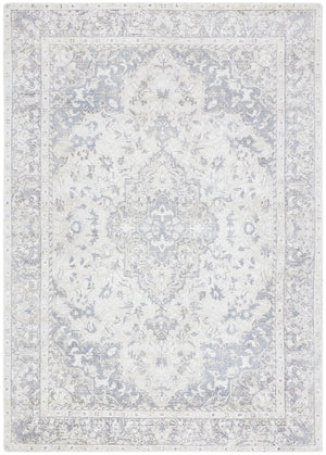 Safavieh Restoration Hand‑Loomed 9X12 Grey Ivory Area Rug With Traditional Motif, Plush Low‑Profile Pile 2'-3" x 7'-0" RVT707F-27