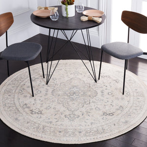 Safavieh Restoration Hand‑Loomed Vintage 707F Grey Ivory Area Rug — 9X12 Wool‑Viscose Blend, Low Pile Elegance 10'-0" x 14'-0" RVT707F-10