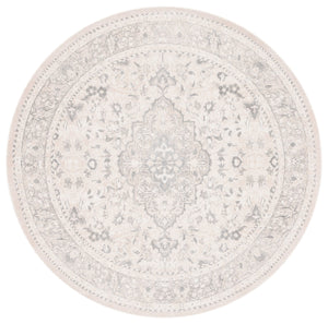 Safavieh Restoration Hand‑Loomed 9X12 Vintage Rug In Grey Ivory — Traditional Motif, Plush Low-Profile Pile 4'-0" x 6'-0" RVT707F-4