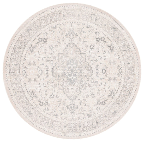 Safavieh Restoration Hand‑Loomed 9X12 Vintage Rug In Grey Ivory — Traditional Motif, Plush Low-Profile Pile 4'-0" x 6'-0" RVT707F-4