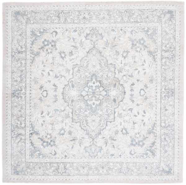 Safavieh Restoration Hand‑Loomed Vintage 707F Grey Ivory Area Rug — 9X12 Wool‑Viscose Blend, Low Pile Elegance 10'-0" x 14'-0" RVT707F-10
