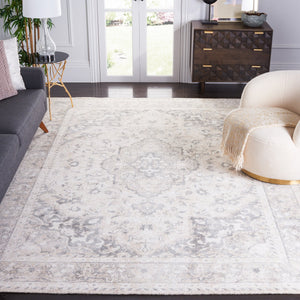 Safavieh Restoration Hand‑Loomed Vintage 707F Grey Ivory Area Rug — 9X12 Wool‑Viscose Blend, Low Pile Elegance 10'-0" x 14'-0" RVT707F-10