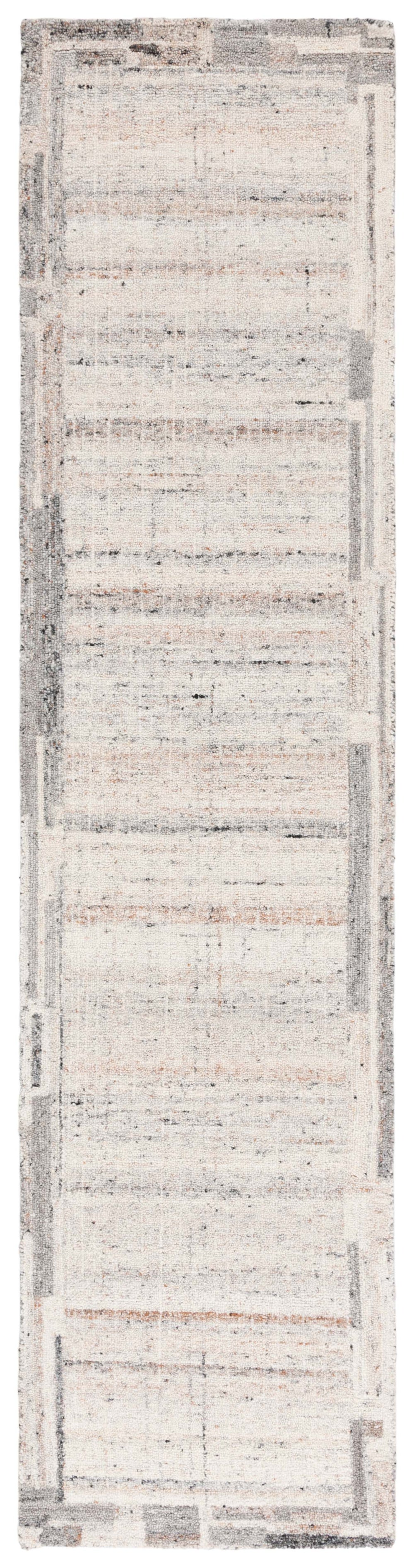Safavieh Restoration Vintage Area Rug: Hand-tufted Indian Craftsmanship With Timeless Elegance & Comfort Grey ,Beige 80% Wool 20% Cotton Rvt801f-6sq
