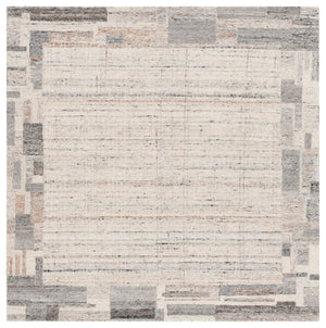 Safavieh Restoration Vintage Area Rug: Hand-tufted Indian Craftsmanship With Timeless Elegance & Comfort Grey ,Beige 80% Wool 20% Cotton Rvt801f-6sq