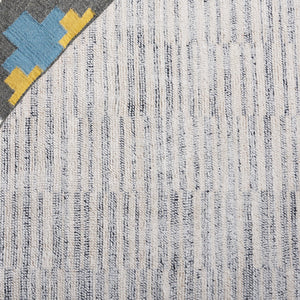Safavieh Restoration Luxurious Hand-tufted Area Rug For Stylish Living Spaces - Chic Modern Design And Durability Navy ,Ivory 60% Cotton,40% Polyester Rvt901n-5