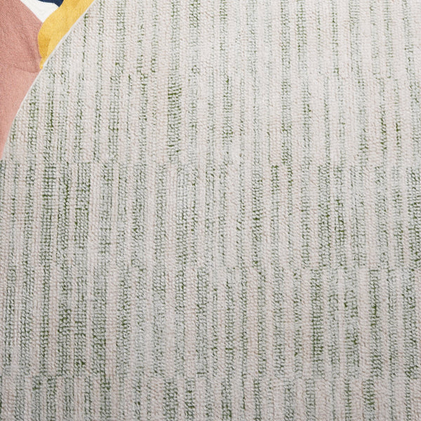 Safavieh Restoration Luxurious Hand-tufted Area Rug For Stylish Living Spaces - Chic Modern Design And Durability Green ,Ivory 60% Cotton,40% Polyester Rvt901y-5