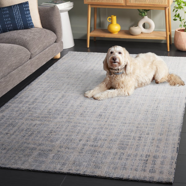 Safavieh Restoration Modern Hand-tufted Area Rug In Navy And Ivory - Elevate Your Living Space Today! Navy ,Ivory 60% Cotton,40% Polyester Rvt902n-3