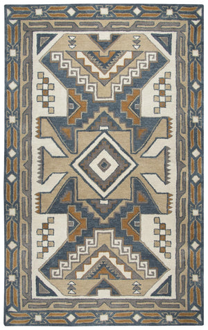 Alora Decor Ryder Hand-Tufted 100% Wool Southwestern Rug With Navajo-Inspired Motifs In Neutral Palette 8' x 10' RYDRY100933880810