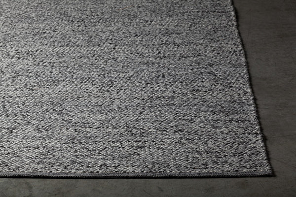 Chandra Rugs Hand-woven Contemporary Flat Rug – Unique Artisan Design, Luxurious Feel, Perfect For Any Room Decor Black,White Polyester,Cotton Ryd47701-576