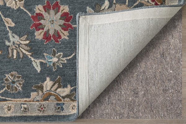 Feizy Rugs Rylan Hand Tufted Wool Accent Rug Oriental Floral Vines for Bedroom or Entryway RYL8639FBLU000C00