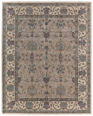 Feizy Rugs Rylan Hand Tufted Wool Oriental Rug Floral Vine Pattern for Spacious Living Rooms RYL8640FGRY000H00