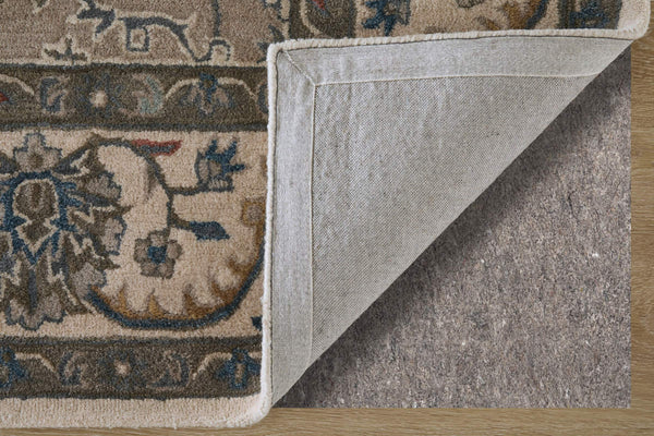 Feizy Rugs Rylan Hand Tufted Wool Oriental Rug Floral Vine Pattern for Spacious Living Rooms RYL8640FGRY000H00