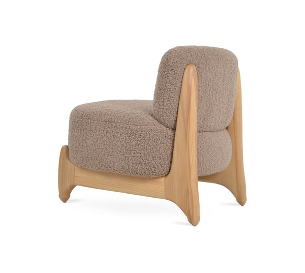 Soho Concept Ryoichi Kishi Lounge Chair: Stylish Boucle Or Camira Fabric, Premium Ash Base, 10-year Guarantee Ash,Natural  Soho-concept-dining-chair-12585
