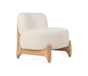 Soho Concept Ryoichi Kishi Lounge Chair: Stylish Boucle Or Camira Fabric, Premium Ash Base, 10-year Guarantee White,Ash,Walnut  Soho-concept-dining-chair-12586