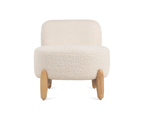 Soho Concept Ryoichi Kishi Lounge Chair: Stylish Boucle Or Camira Fabric, Premium Ash Base, 10-year Guarantee White,Ash,Walnut  Soho-concept-dining-chair-12588