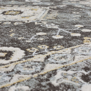 Karastan Rugs Windemere Ravenglass Machine Woven  Area Rug Anthracite 10' x 14'