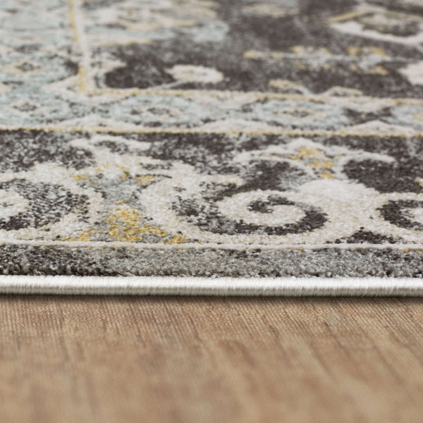 Karastan Rugs Windemere Ravenglass Machine Woven  Area Rug Anthracite 10' x 14'