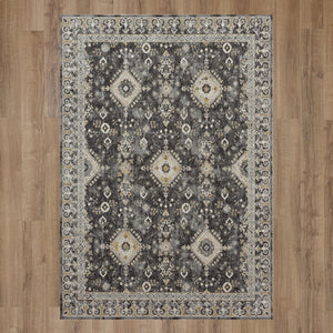 Karastan Rugs Windemere Ravenglass Machine Woven  Area Rug Anthracite 10' x 14'