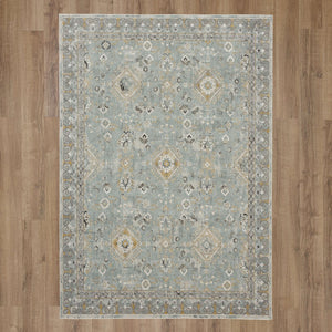 Karastan Rugs Windemere Ravenglass Machine Woven  Area Rug Blue 10' x 14'