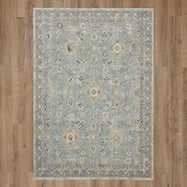 Karastan Rugs Windemere Ravenglass Machine Woven  Area Rug Blue 10' x 14'