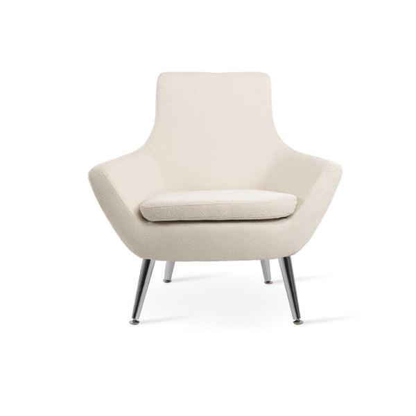 Soho Concept Rebecca Armchair - Classic Design With Camira Wool Upholstery, 10-year Guarantee, Dark Grey Finish White  Soho-concept-dining-chair-13304