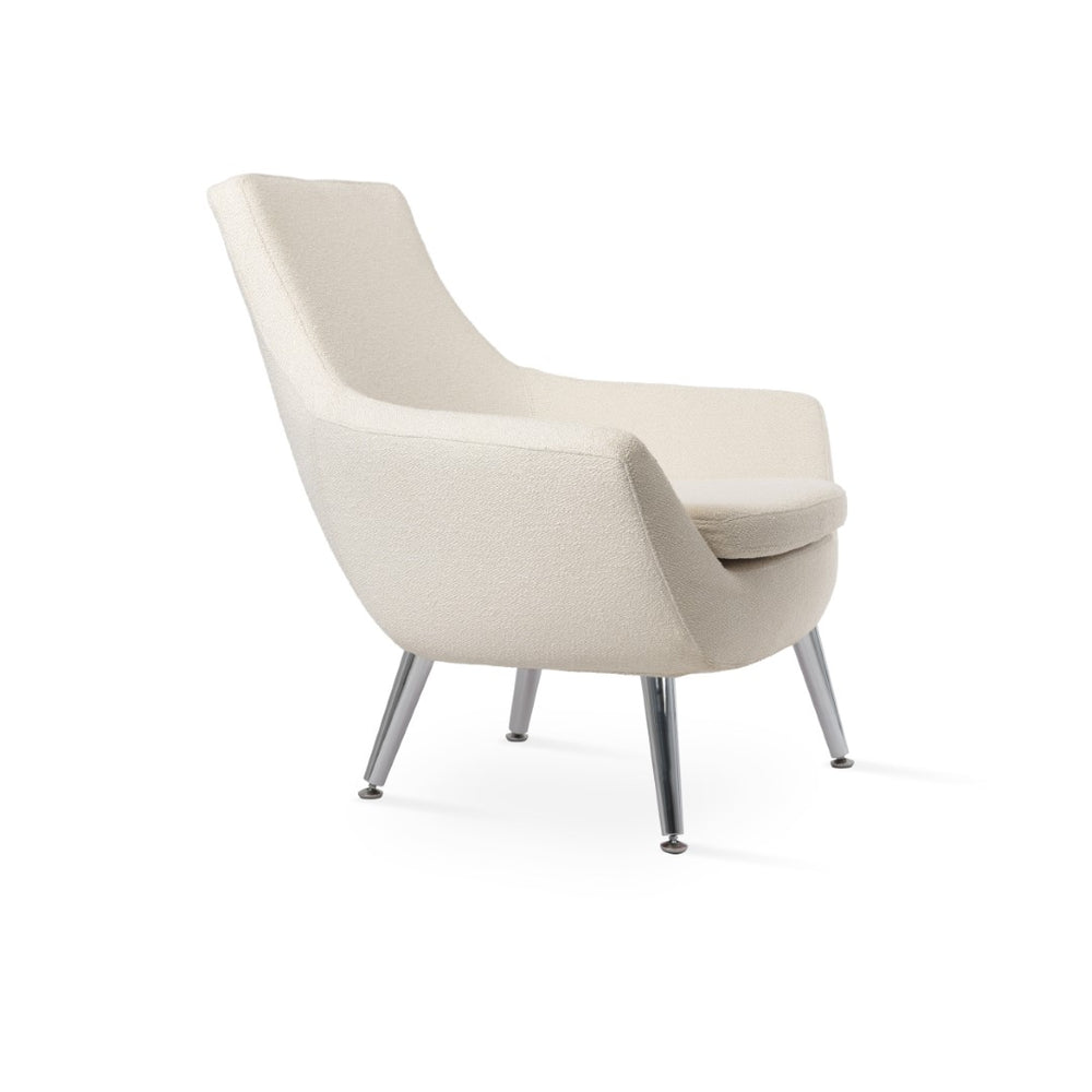 Soho Concept Rebecca Two Seater Sofa With Stylish Metal Legs - Durable Camira Wool & 10-year Guarantee Upholstery White  Soho-concept-dining-chair-12488