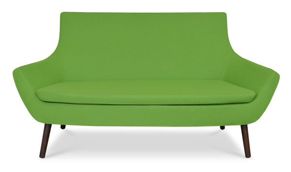 Soho Concept Rebecca Sofa – Stylish Two-seater In Camira Era Fabric With 10-year Guarantee & Elegant Wood Base  Solid Beech Wood ,Wa,Nut Finish Soho-concept-dining-chair-12532