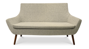 Soho Concept Rebecca Sofa – Stylish Two-seater In Camira Era Fabric With 10-year Guarantee & Elegant Wood Base Silver Solid Beech Wood ,Wa,Nut Finish Soho-concept-dining-chair-12533