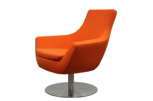 Soho Concept Rebecca Modern Swivel Armchair In Camira Blazer Wool - Stylish Turquoise, 10-year Warranty & Durable Design Orange  Soho-concept-dining-chair-12544