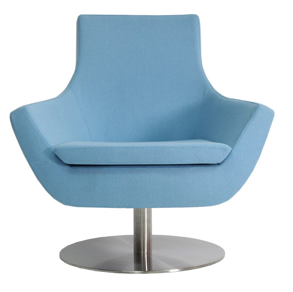 Soho Concept Rebecca Armchair Swivel With Camira Blazer Wool, 10-year Guarantee, Stylish Boucle Fabric Design Blue  Soho-concept-dining-chair-12545
