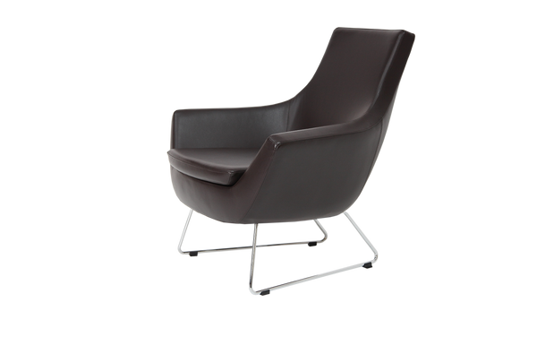 Soho Concept Rebecca Armchair – Stylish Chrome Base, Durable Camira Boucle & Leather, 10-year Guarantee, 350 Lbs Brown  Soho-concept-dining-chair-12550