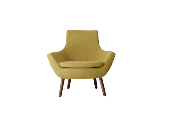 Soho Concept Rebecca Armchair - Premium Camira Blazer Wool, Solid Beech Wood Base, 10-year Guarantee, Mustard Mustard  Soho-concept-dining-chair-13330