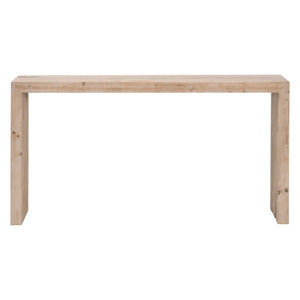 Essentials for Living Reed Console Table 8100.SGRY-PNE Smoke Gray Pine