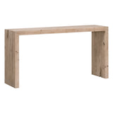 Essentials for Living Reed Console Table 8100.SGRY-PNE Smoke Gray Pine